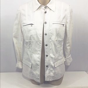 Elie tahari ivory jacket